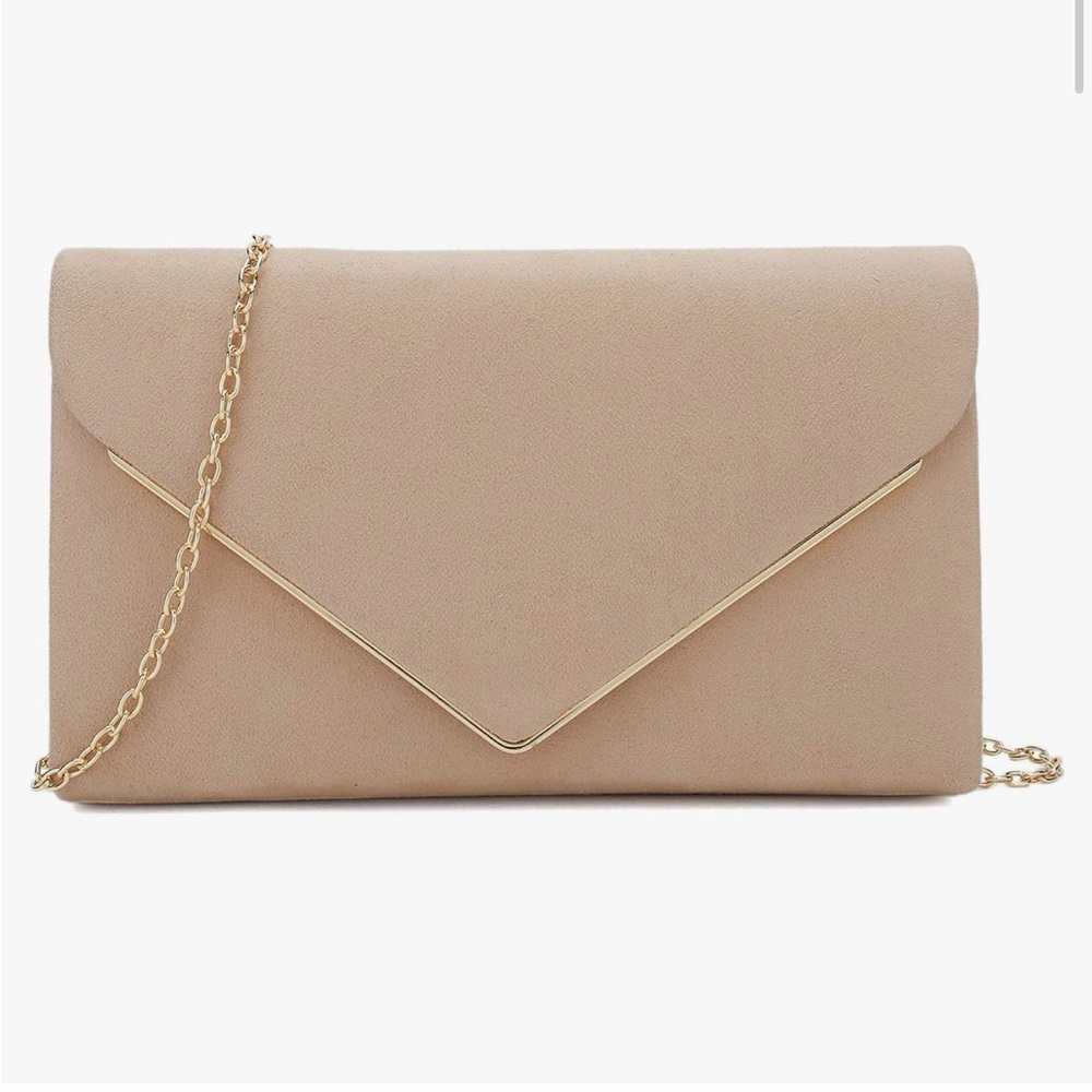 Cream/nude colored purse/clutch